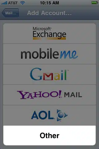iPhone IMAP Mailbox Setup Instructions