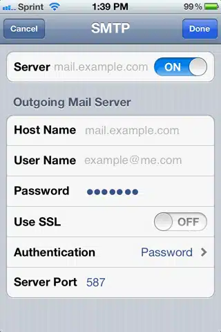 iPhone IMAP Mailbox Setup Instructions