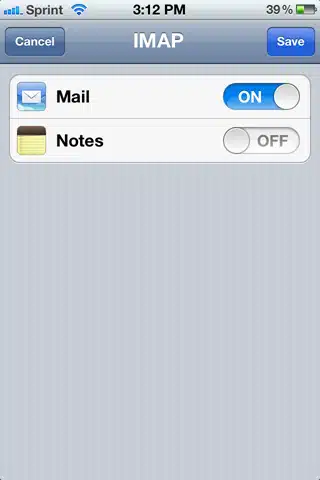 iPhone IMAP Mailbox Setup Instructions