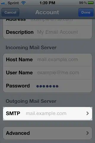 iPhone IMAP Mailbox Setup Instructions