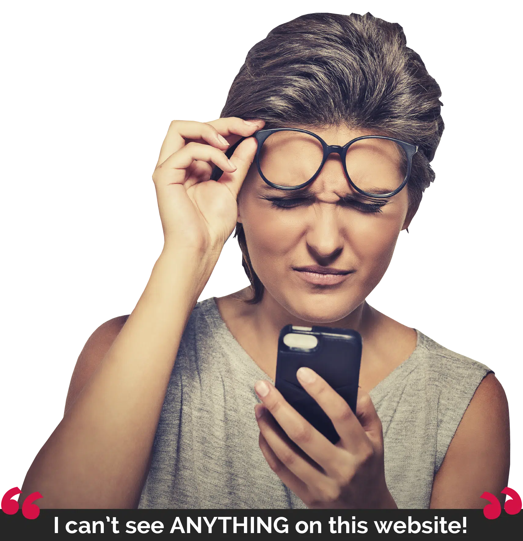I can't see anything on this website... it's not Mobile Responsive!