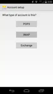 Android IMAP Mailbox Setup Instructions (Bigbear)