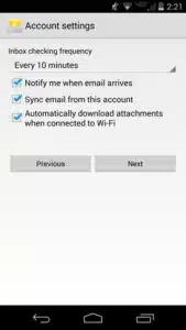 Android IMAP Mailbox Setup Instructions (Bigbear)
