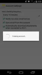 Android IMAP Mailbox Setup Instructions (Bigbear)