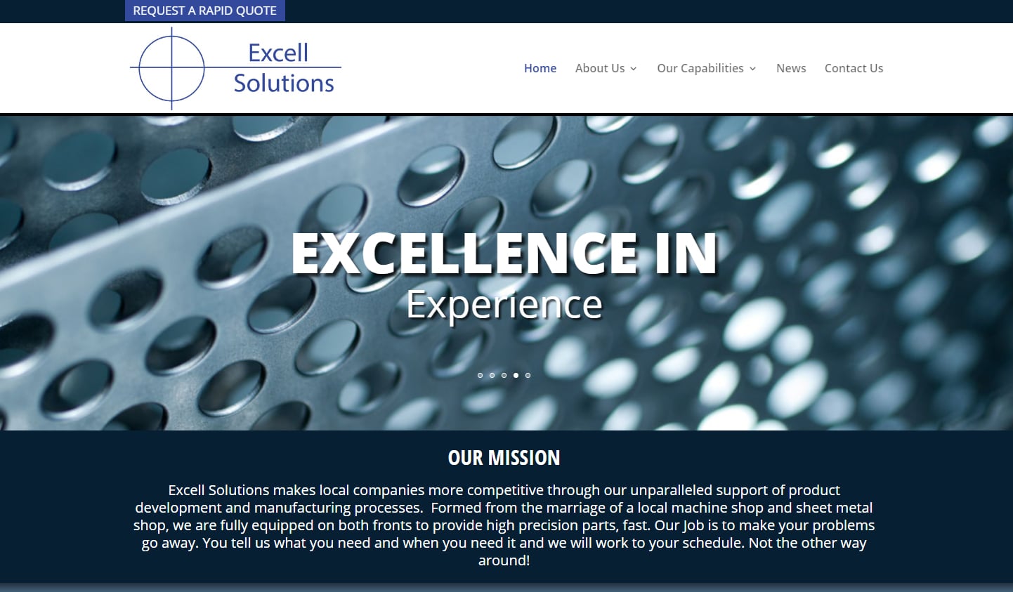 Excell Solutions Web Design by inConcert Web Solutions