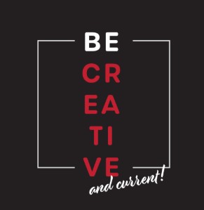 inConcert Web Solutions - Core Values Stylized graphic that says "Be Creative and Current!"